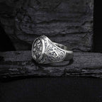 Sterling Silver Owl Ring: All-Seeing Eye Bird Jewelry