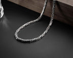 Sterling Silver King Chain Necklace for Men: Handmade Statement Jewelry