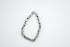 Oxidized Sterling Silver Bracelet for Men: Unique Design   Charmora Jewelry