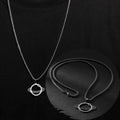 Sterling Silver Saturn Planet Necklace: Galaxy Pendant for Men
