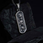 Sterling Silver Three Wise Skulls Necklace: Gothic Pendant Jewelry
