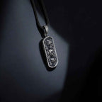 Sterling Silver Three Wise Skulls Necklace: Gothic Pendant Jewelry