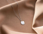 Sterling Silver 4 Leaf Clover Pendant: Good Luck Necklace
