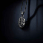 Sterling Silver Owl Pendant Necklace: All-Seeing Eye Illuminati Symbol