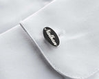 Personalized Sterling Silver Cufflinks: Engraved Initial Wedding Groomsmen Gift   Charmora Jewelry