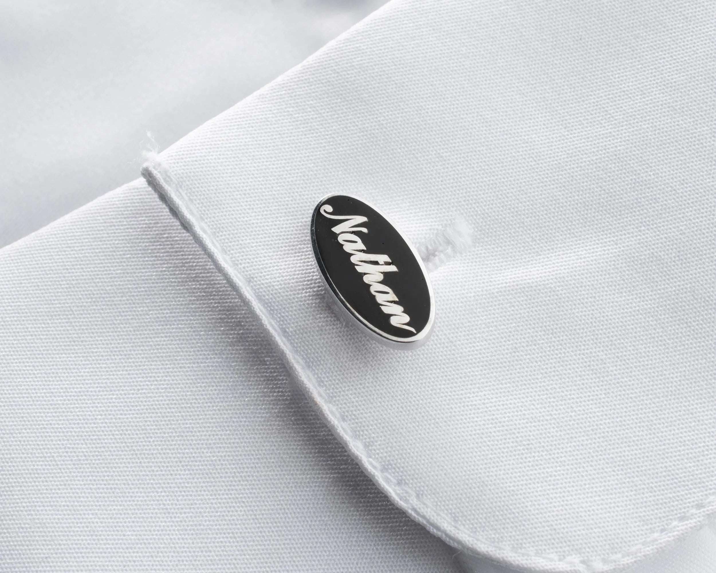 Personalized Sterling Silver Cufflinks: Engraved Initial Wedding Groomsmen Gift   Charmora Jewelry