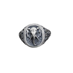 Handmade Sterling Silver Elephant Ring: Animal Jewelry Gift   Charmora Jewelry