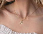 Sterling Silver Lesbian Heart Necklace: LGBT Pride Jewelry