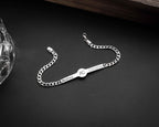Personalized Sterling Silver Couple Bracelet: Valentine’s Gift