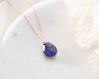 Dainty Sterling Silver Labradorite Necklace | Elegant Teardrop Pendant | Christmas Gift For Teenager