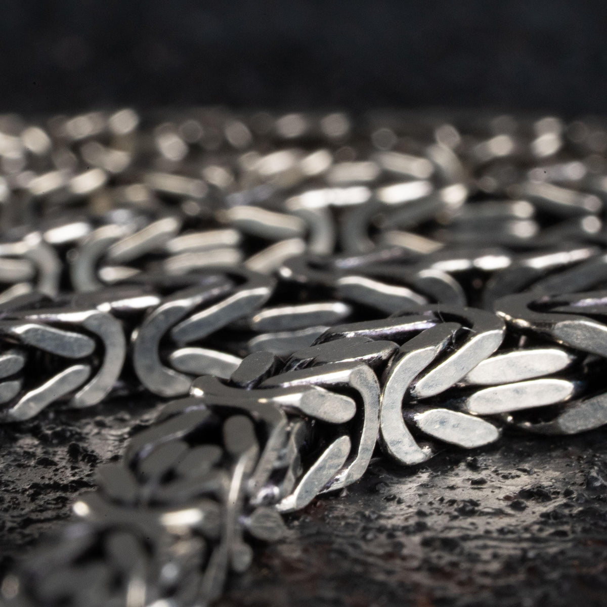 Byzantine Square Chain  Necklace  Charmora Jewelry
