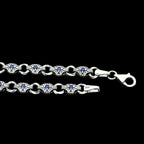 925 Sterling Silver Men’s Bracelet with Zircon Stone – Durable Chain Gift for Him   Charmora Jewelry