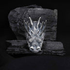 Oxidized Sterling Silver Dragon Ring: Gothic Mens Jewelry