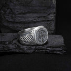 Sterling Silver St Benedict Medal Ring: Religious Signet Jewelry