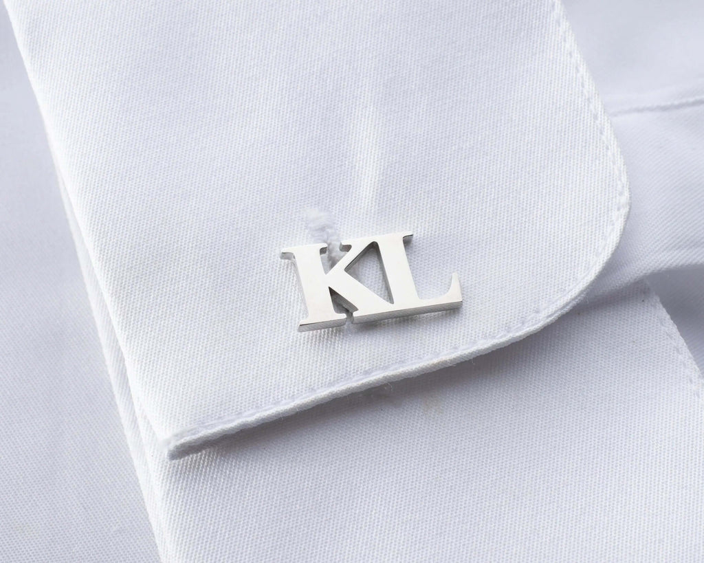 Personalized Sterling Silver Cufflinks, Handmade Wedding Gift   Charmora Jewelry
