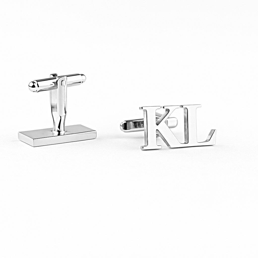 Personalized Sterling Silver Cufflinks, Handmade Wedding Gift