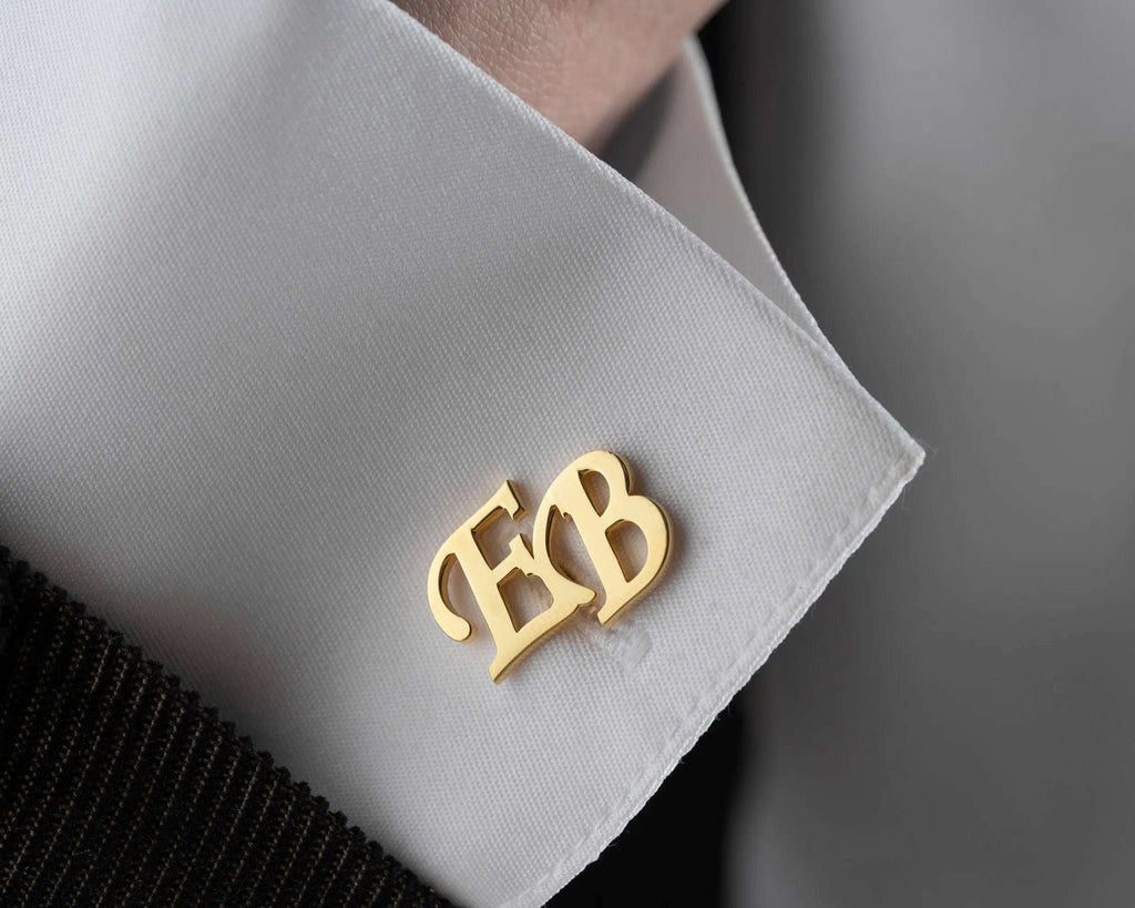 Personalized Sterling Silver Cufflinks: Engraved Wedding, Groomsmen Gift   Charmora Jewelry