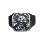Oxidized Sterling Silver Bear Ring - Animal Lover Jewelry   Charmora Jewelry