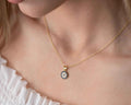 Sterling Silver Blue Evil Eye Necklace: Gold Protection Charm