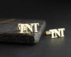 Engraved Initial Cufflinks: 925 Sterling Silver Groomsmen Gift   Charmora Jewelry