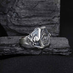 Sterling Silver Viking Sailboat Ring: Nautical Jewelry Gift