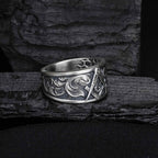 Sterling Silver Masonic Ring: Freemason Symbol Jewelry Gift