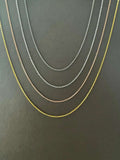 Sterling Silver Chain: Oxidized, Polished, Gold, Rose Gold   Charmora Jewelry