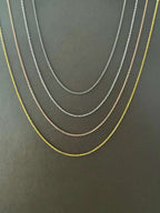 Sterling Silver Chain: Oxidized, Polished, Gold, Rose Gold   Charmora Jewelry