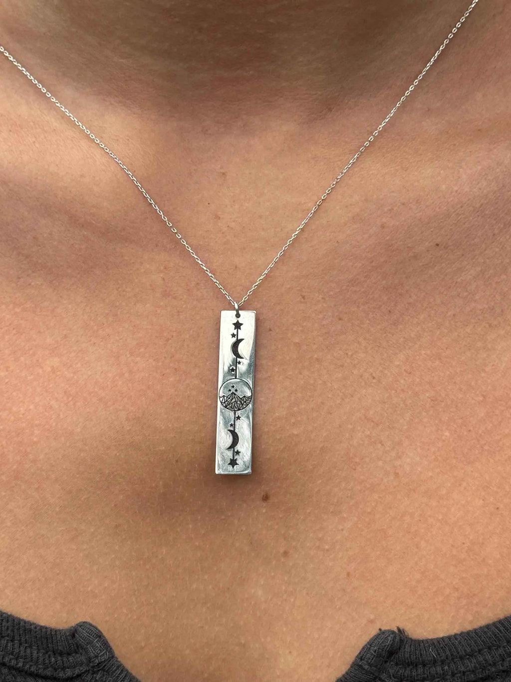 Night Court Velaris Mountain Necklace: Sterling Silver Bookish Jewelry