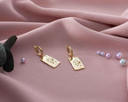 Sterling Silver Tarot Card Earrings: The Lovers, Spiritual Jewelry