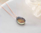 Dainty Sterling Silver Labradorite Necklace | Elegant Teardrop Pendant | Christmas Gift For Teenager