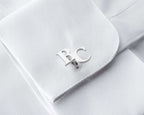 Personalized Sterling Silver Cufflinks, Groom Wedding Gift   Charmora Jewelry