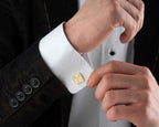 Personalized Sterling Silver Cufflinks – Engraved Name, Groom Gift