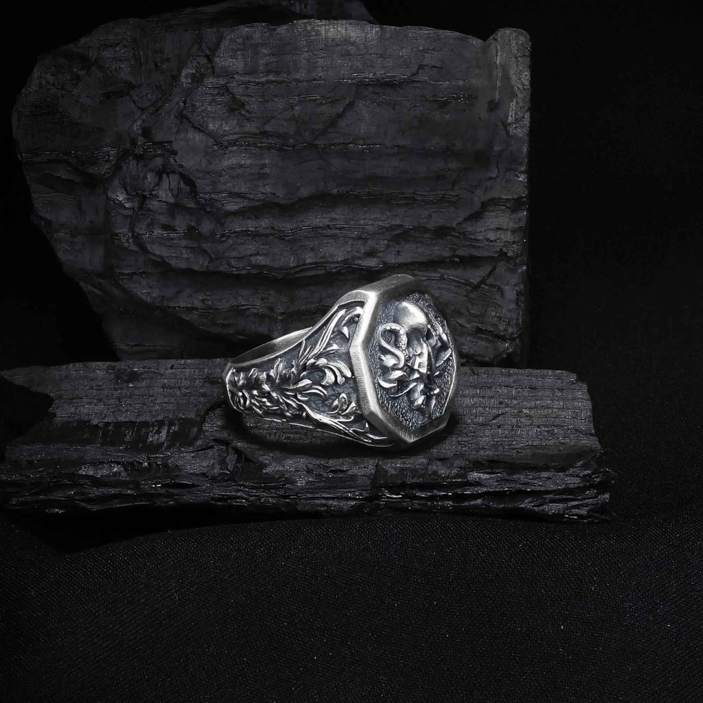 Octopus Men's Silver Ring, Lovecraft Cthulhu Statement Ring, Nautical Jewelry, Mythical Creature Gift