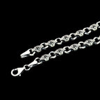925 Sterling Silver Men’s Bracelet with Zircon Stone – Durable Chain Gift for Him   Charmora Jewelry