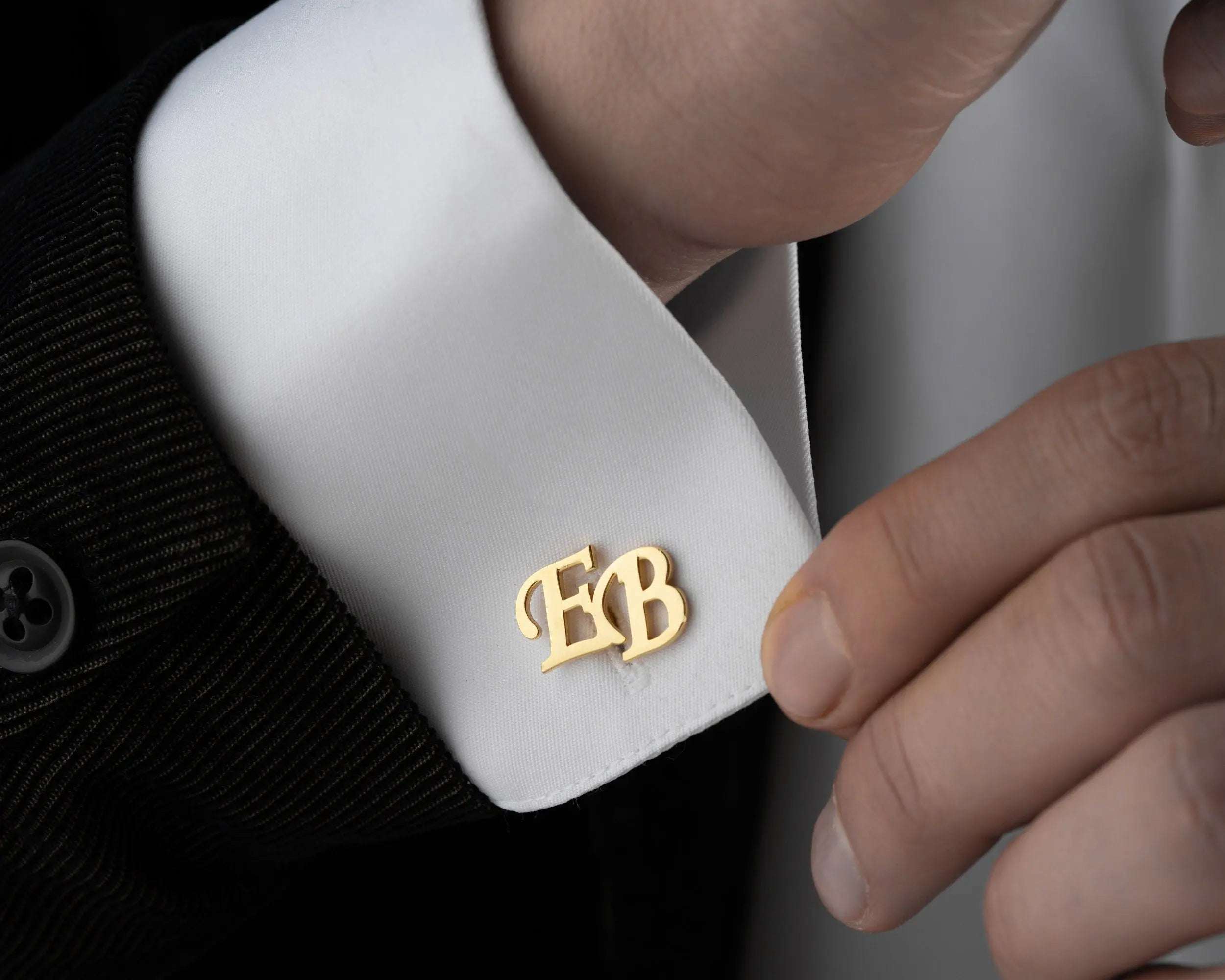 Personalized Sterling Silver Cufflinks: Engraved Wedding, Groomsmen Gift   Charmora Jewelry