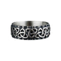 Sterling Silver Trinity Knot Ring: Celtic Band Jewelry