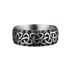 Sterling Silver Trinity Knot Ring: Celtic Band Jewelry