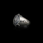 Sterling Silver Compass Ring: Nautical Fidget Jewelry, Unisex Band   Charmora Jewelry