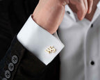 Personalized Initial Cufflinks: 925 Sterling Silver Custom Engraved