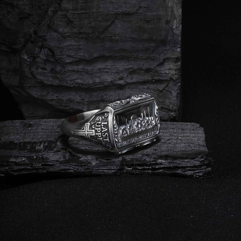 Sterling Silver Last Supper Ring: Leonardo da Vinci Artwork