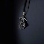 Handmade Sterling Silver Grim Reaper Pendant: Gothic Halloween Necklace
