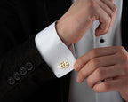 Personalized Sterling Silver Cufflinks: Engraved Wedding, Groomsmen Gift   Charmora Jewelry