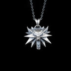 Sterling Silver Wolf Pendant Necklace | Viking Howling Wolf Men Jewelry   Charmora Jewelry