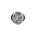 Sterling Silver Saint Michael Archangel Ring: Christian Protection Jewelry   Charmora Jewelry