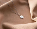 Sterling Silver 4 Leaf Clover Pendant: Good Luck Necklace