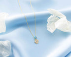 Gold Hamsa Necklace: Sterling Silver Fatima Hand Pendant