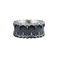 Oxidized 925 Sterling Silver Men's Ring: Handmade Silver Jewelry   Charmora Jewelry