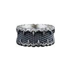 Oxidized 925 Sterling Silver Men's Ring: Handmade Silver Jewelry   Charmora Jewelry