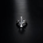 Sterling Silver Cross Jesus Ring: Religious Christian Jewelry   Charmora Jewelry